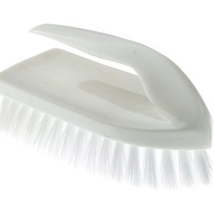Iron-shaped hand brush