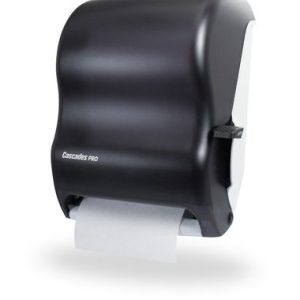 Universal lever roll hand towel dispenser