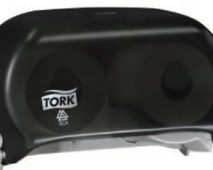 TORK twin roll toilet paper dispenser