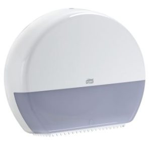 TORK twin jumbo roll toilet paper dispenser