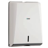Distributeur d'essuie-mains pliés, blanc, 2 plis