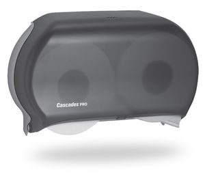 Jumbo toilet paper dispenser, double roll, 9