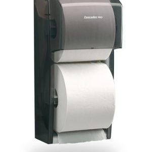Universal standard toilet paper dispenser, double roll