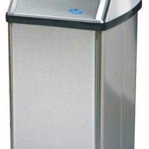 Stainless steel waste can, 14 gal (61 L)