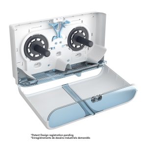 Cascades PRO Tandem jumbo toilet paper dispenser, double roll