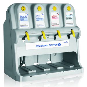 Four-button dispensing unit