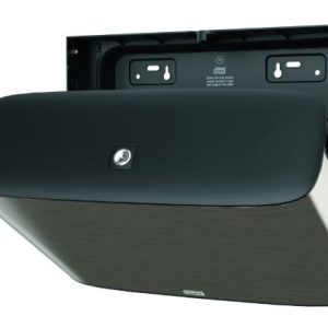 Mini-jumbo toilet paper dispenser, stainless steel