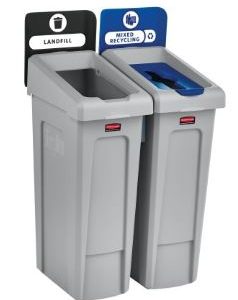 2-stream recycling station / mixed recycling