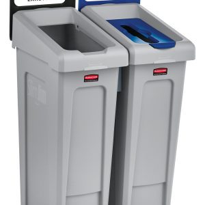 2-stream recycling station / waste and paper