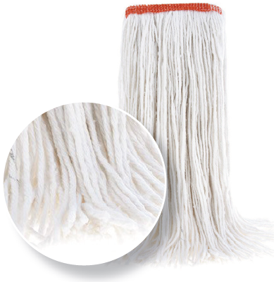 INSTINCT Wet Mop Bagged Narrow Band Cut-End White