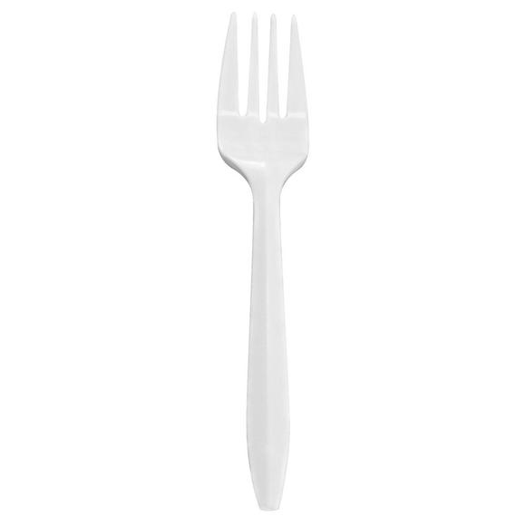 Fourchettes en plastique, blanc