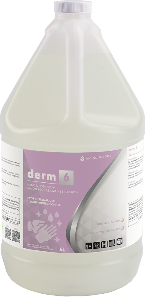 DERM 6 savon à mains et au corps, sans parfum