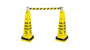 Barricades conique au sol