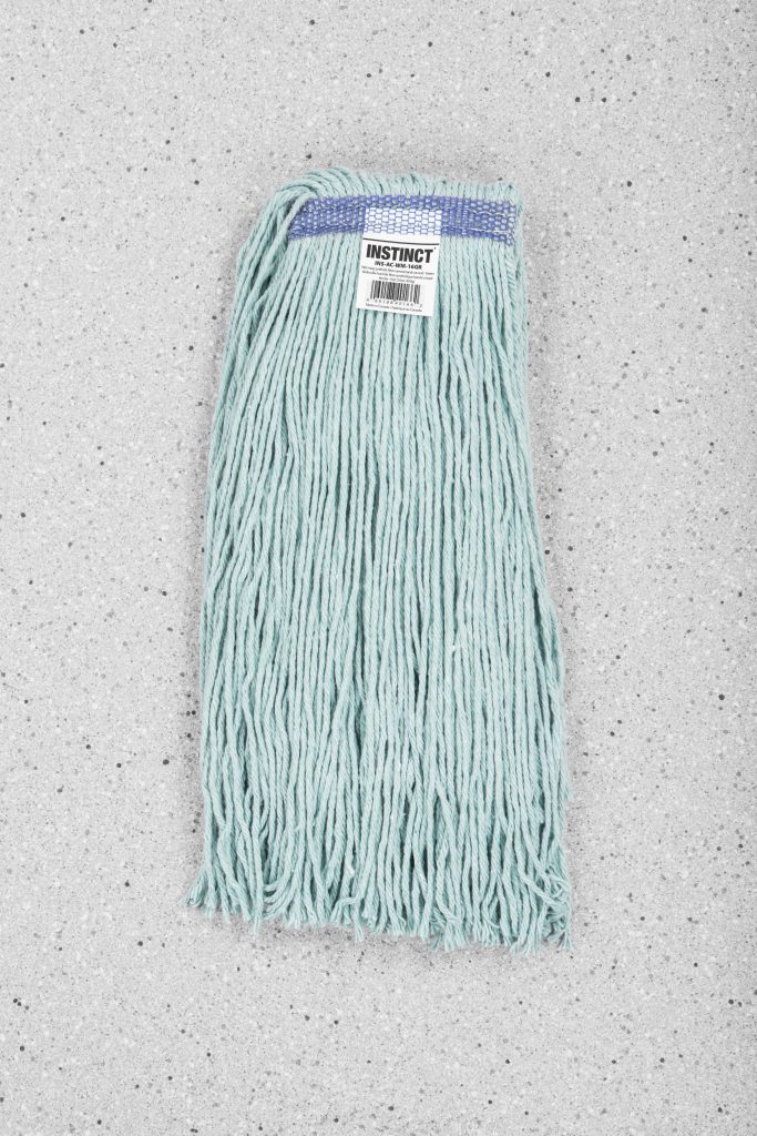 Green wet mop