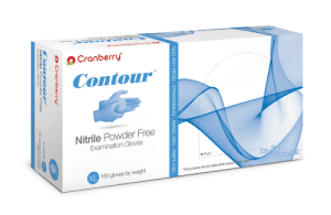 Powder-free nitrile gloves, 5 mm