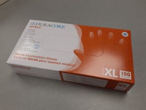 Powder-free nitrile gloves, 3 mil