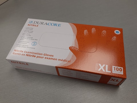 Gants en nitrile sans poudre 3 mil