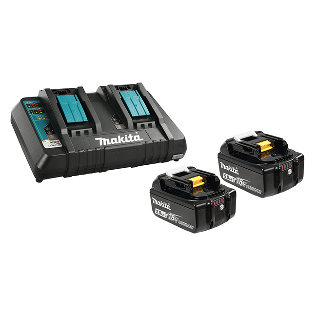18V Li-Ion Battery & Dual-Port Charger Kit