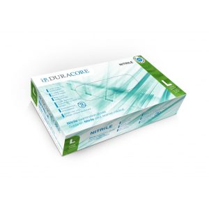 Duracore nitrile gloves - Large, 3.2 mil, 100/box