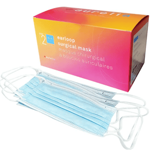 Aurelia Level 2 medical procedure masks ASTM F2100 (50/box)