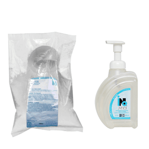 Instant waterless foaming hand sanitizer with aloe and vitamin E