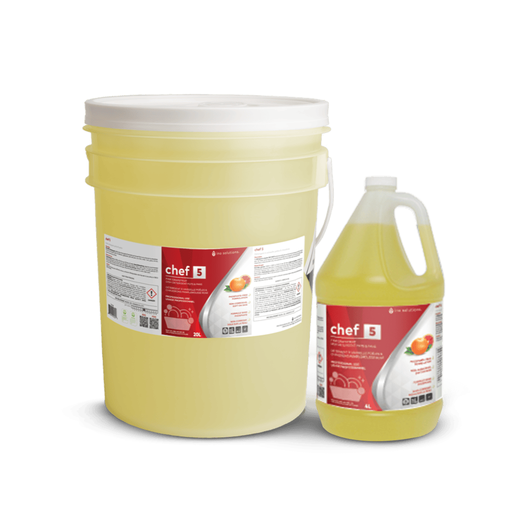 CHEF 5 concentrated pot and pan dish detergent, pink grapefruit