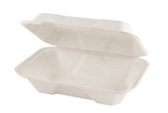 Bagasse à clapet compostable