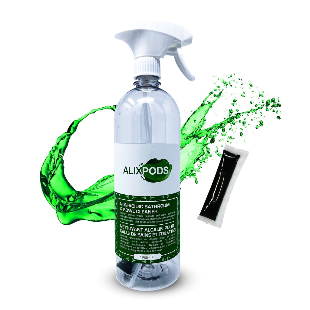 AlixPods trousse de départ - nettoyant alcalin salle de bain et cuvette
