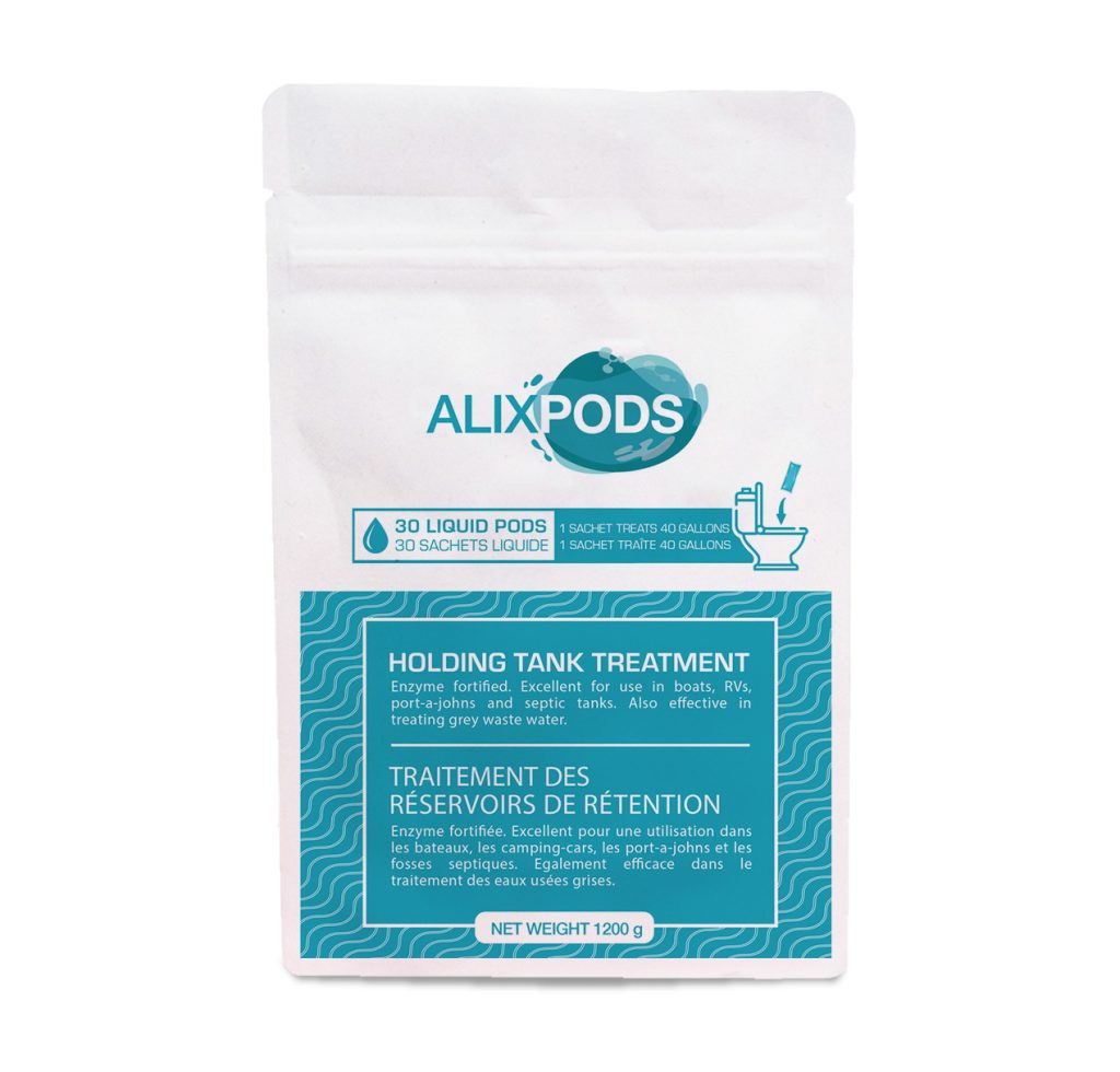 AlixPods holding tank treatment