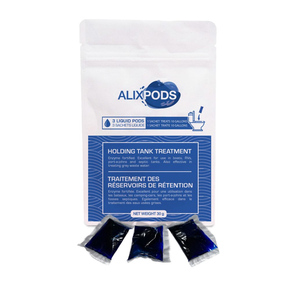 AlixPods holding tank treatment