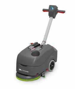 Compact battery scrubber