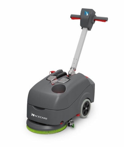 Compact battery scrubber