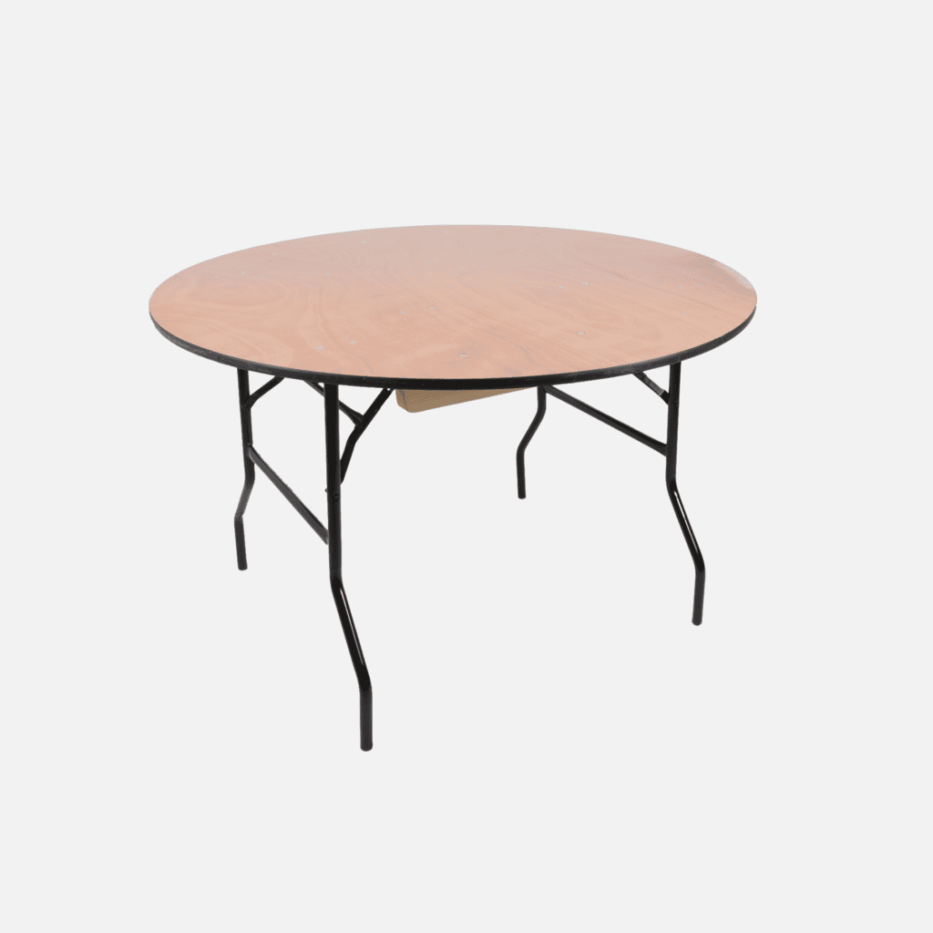 Round folding table 48'' / 6 people