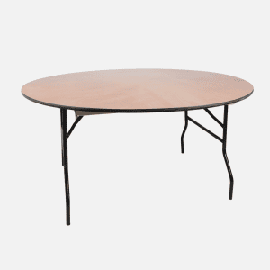 Round folding table 72'' / seats 10 to 12