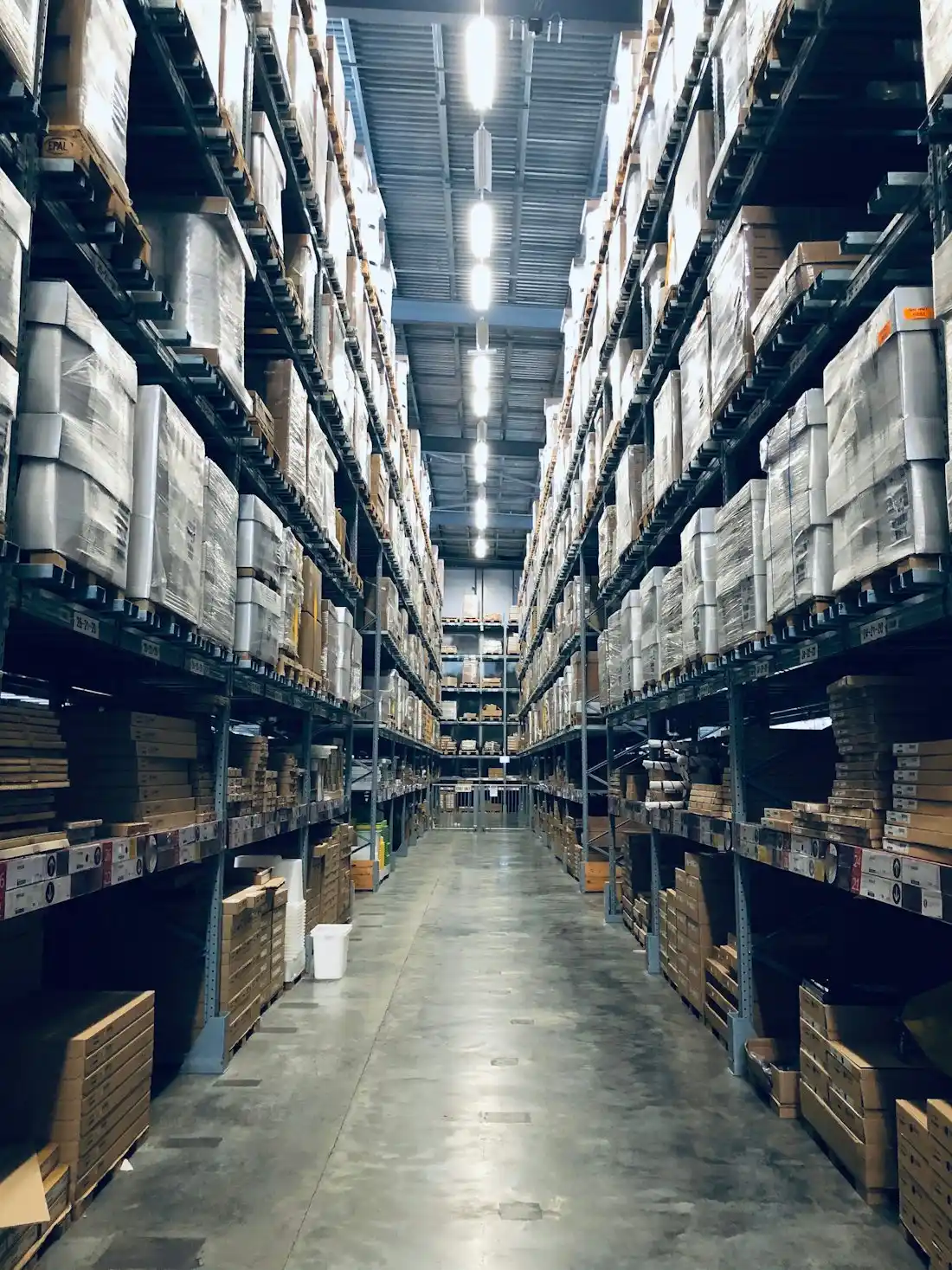 Karguo warehouse stocked with maintenance and cleaning products